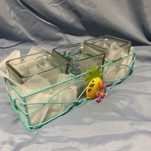 Pineapple 3 Piece Candle Holder